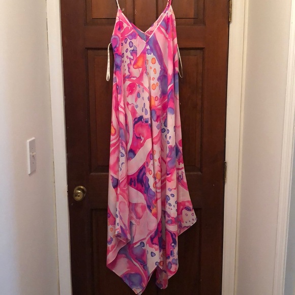 lilly pulitzer silk maxi dress